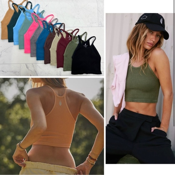 FREE PEOPLE COMING SOON 🔜 HAPPINESS RUNS CROP TOPS SZ XS/S M/L & XL NEW - Picture 2 of 5